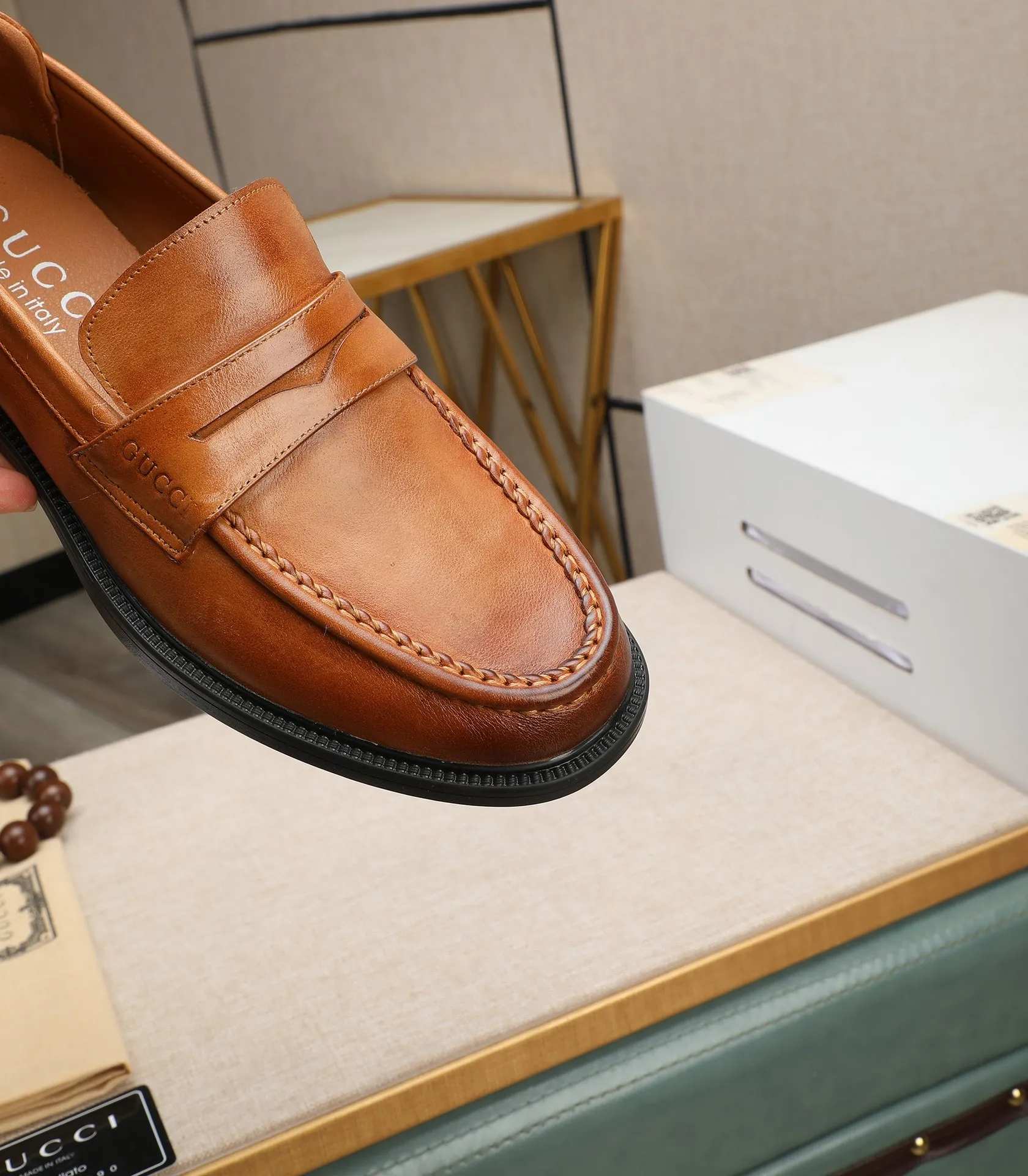 Men's men's shoes💰500📛📛Original (water-dyed cow lining) Gucci GUCCI official website formal shoes🌀 Italian🇮🇹imported cowhide➕top imported water-dyed cowhide lining💋Finely handmade original bottom, the real thing looks better when photographed in person Standard size 38-44